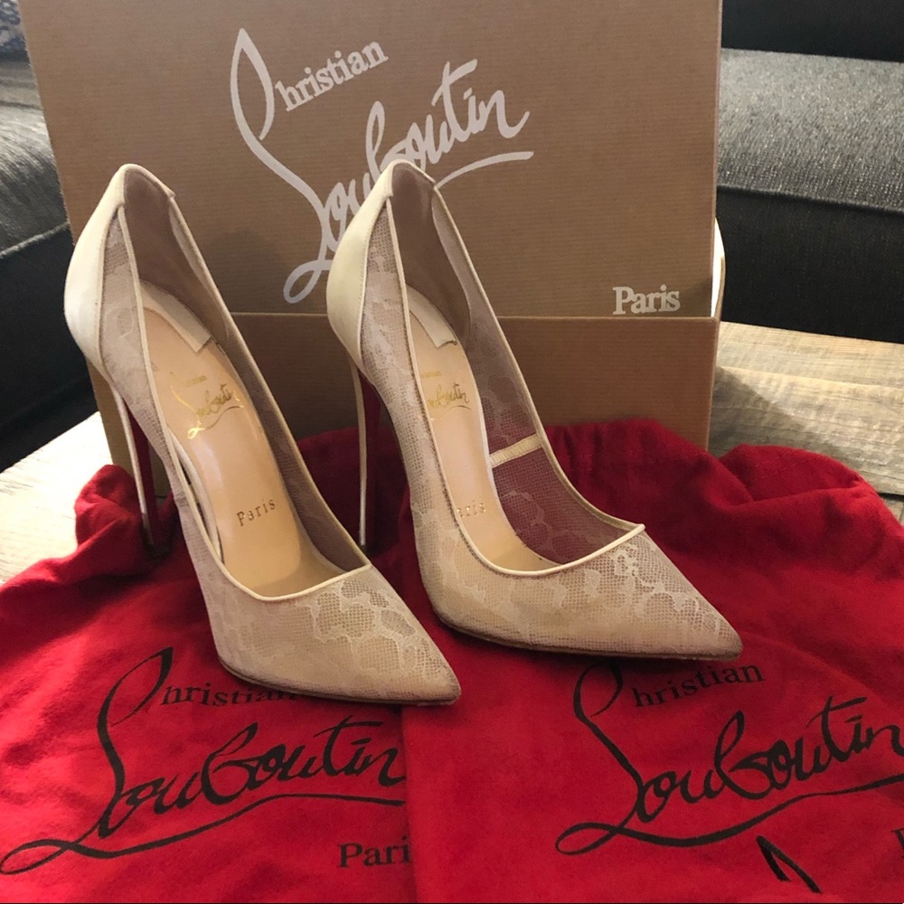 Christian Louboutin “Pigalace 120 Dentelle Nuage”